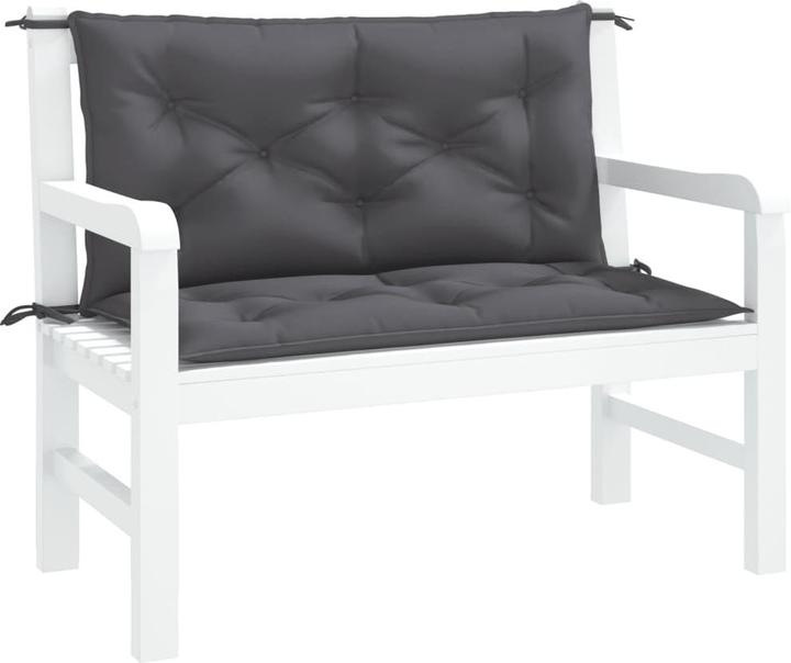 Actual product image VidaXL Garden bench cushions 2 pcs. O x ford fabric (100 x 50 x 7 cm)