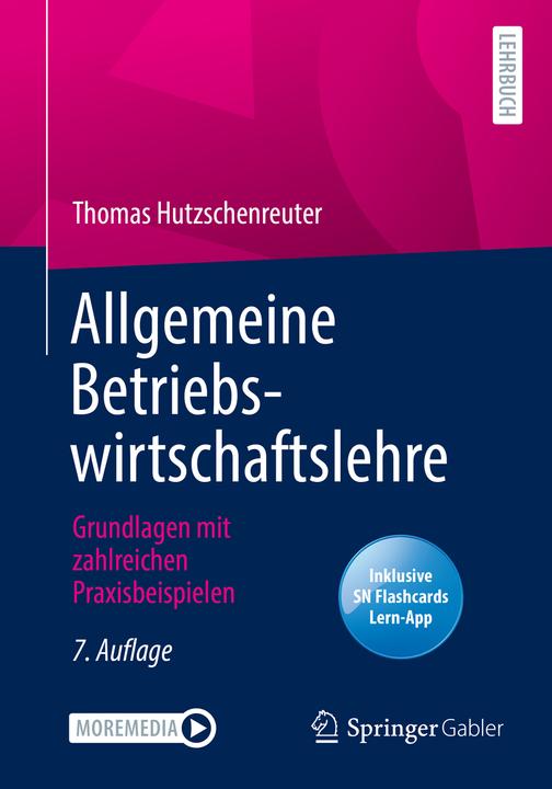 Produktbild Allgemeine Betriebswirtschaftslehre (Deutsch, Thomas Hutzschenreuter, 2022)