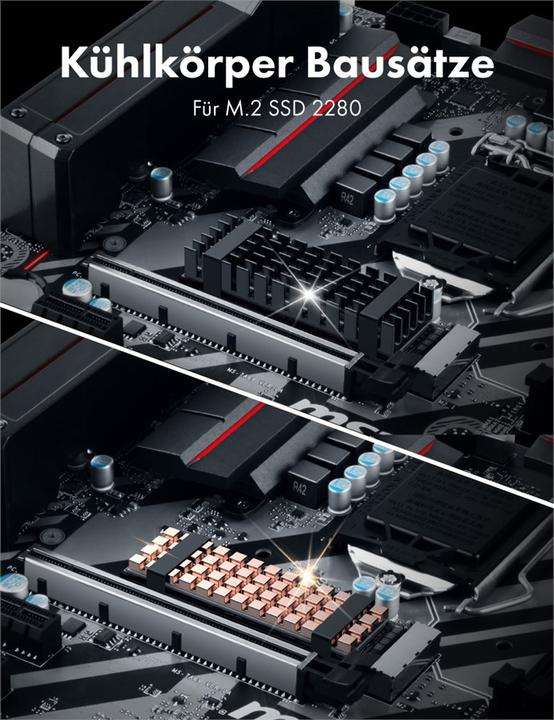 Productafbeelding Graugear Koellichaam SSD M.2 2280 Alu + Koper