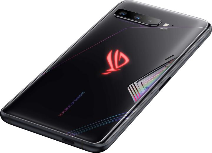 Actual product image ASUS ROG Phone 3 (12GB) (512 GB, Black, 6.59", Dual SIM, 64 Mpx, 5G)