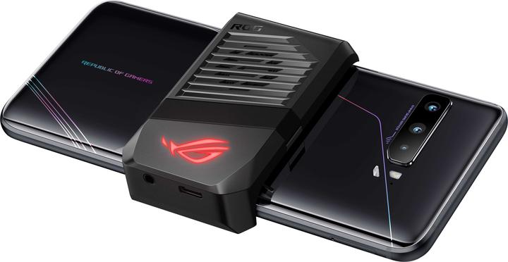 Actual product image ASUS ROG Phone 3 (12GB) (512 GB, Black, 6.59", Dual SIM, 64 Mpx, 5G)