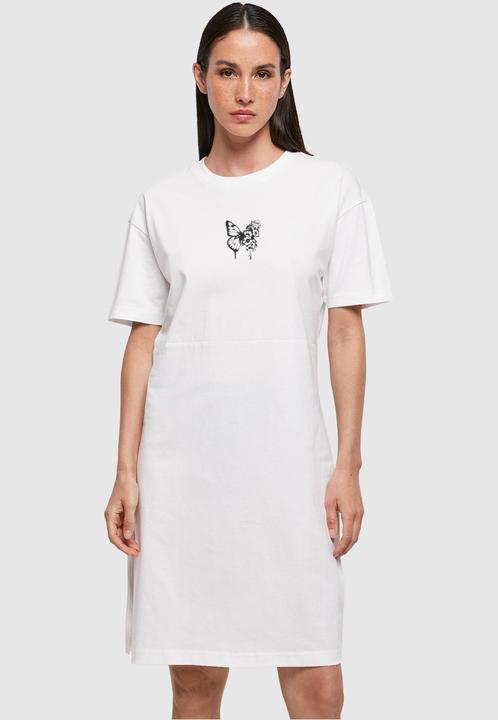 Actual product image Merchcode Ladies Flowers Bloom Oversized Slit Tee Dress - 117927 (XS)