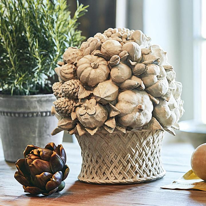 Actual product image Loberon Decorative harvest basket Eartha cream