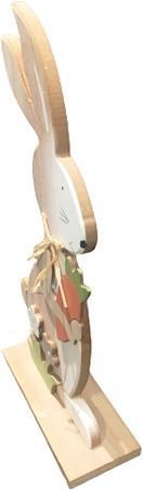 Actual product image Bekos Leo - Large Wooden Easter Bunny to Place