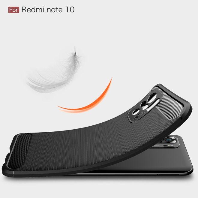 Productafbeelding MU Style Koolstofvezel TPU Softcase-serie (Xiaomi Redmi Note 10S, Xiaomi Mi Note 10)