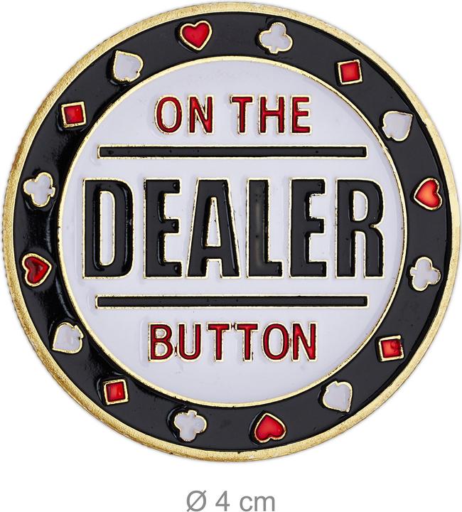 Actual product image Relaxdays 3pcs poker button set