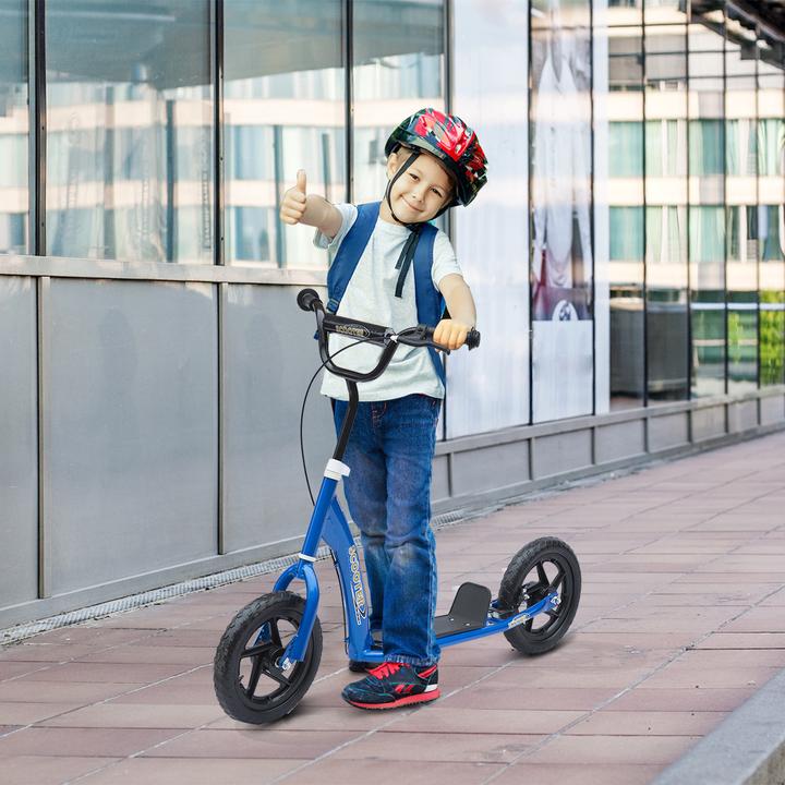Immagine prodotto Homcom Monopattino per bambini con battistrada antiscivolo, cavalletto per bici in metallo per il
