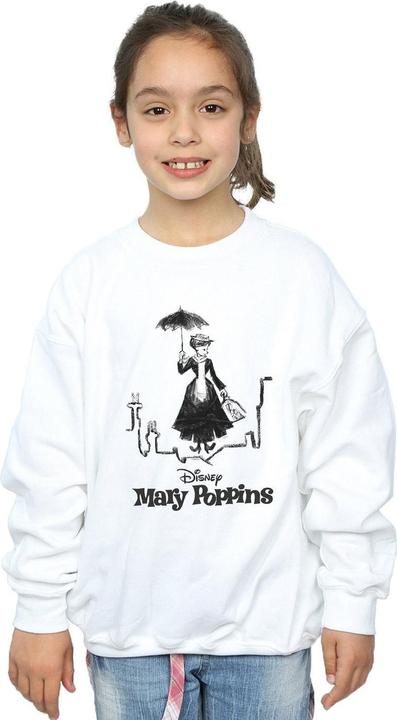 Actual product image Disney Girls Mary Poppins Rooftop Landing Sweatshirt (116)
