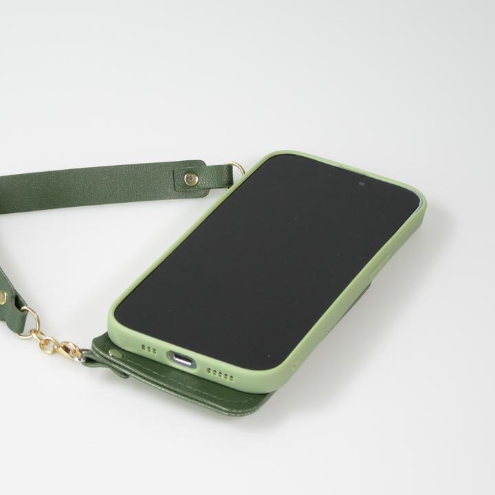 Produktbild PhoneLook Hülle Soft-Touch-Silikon mit Karten- oder Geldfach aus Leder und integriertem Lanyard (Apple iPhone 14 Pro Max)