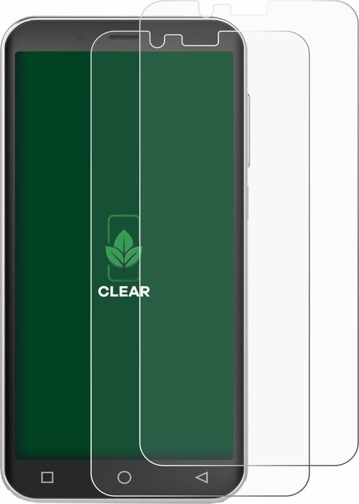 Produktbild ScreenLeaf Schutzfolie nachhaltiger Displayschutz Displayschutzfolie Folie Klar Transparent (2 Stück, Emporia Smart 4)
