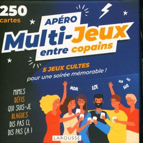 Immagine prodotto Larousse pratique Apéro multi-jeux entre copains (Francese, Collettività, 2024)