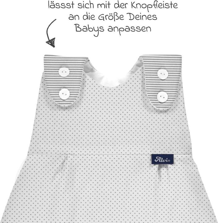 Produktbild Alvi Schlafsäcke 2-tlg. Schlafsack Baby-Mäxchen - Dots - Grey