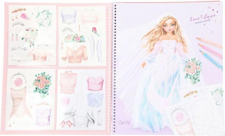 Produktbild Depesche 11491 TOPModel - Create your Wedding Special Malbuch, Mal- und Stickerbuch mit 60 Seiten in