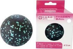 Haro Faszien-Massageball, schwarz/mint Durchmesser: 75 mm, zur Selbstmassage, Muskelentspannung