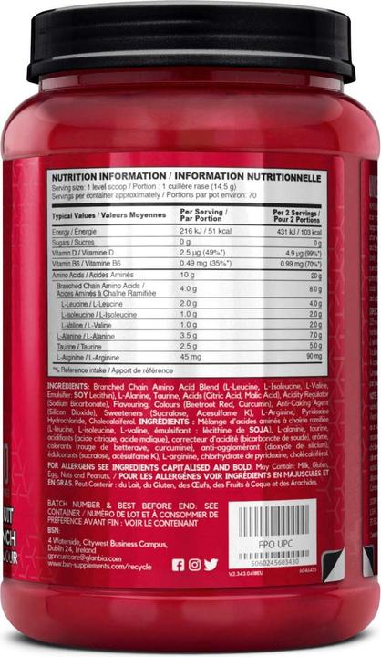 Image du produit BSN Amino X (Fruit Punch, 1 pcs, 435 g)