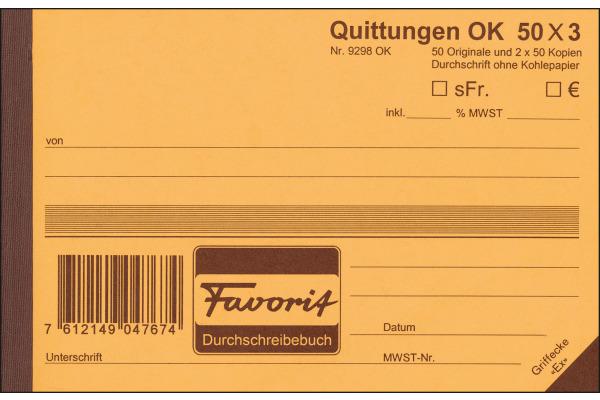 Actual product image Favorit Receipts (150 x)