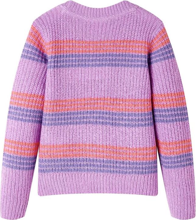 Produktbild VidaXL Kinderpullover mit Streifen Gestrickt Lila und Rosa (92)