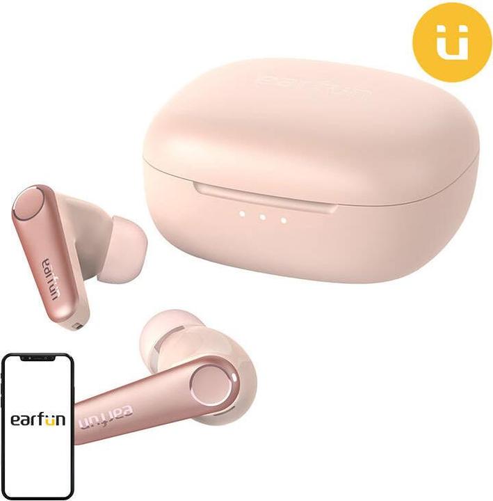 Produktbild EarFun S?uchawki TWS Air Pro 3, ANC (pink) (ANC, 45 h, Kabellos)