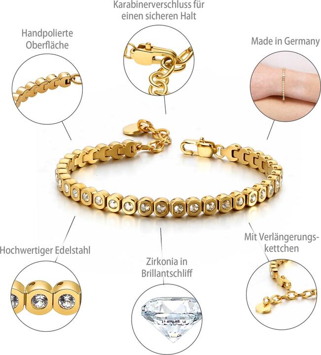 Produktbild Heideman Philemon goldfarben (100% Edelstahl)
