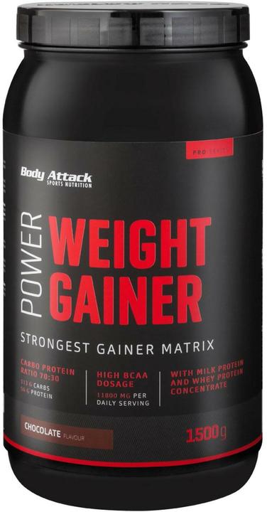 Immagine prodotto Body Attack Power Weight Gainer (barattolo da 1500 g) (Fragola, 1 pz., 1500 g)