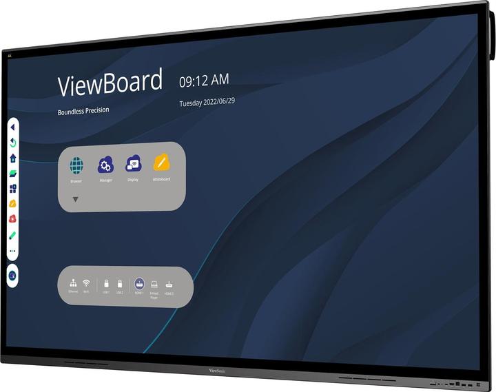 Actual product image Viewsonic IFP7562, 189.2 cm (74.5"), 3840 x 2160 pixels, 4K Ultra HD, 3.5 mm, 15 W, 15 W (3840 x 2160 Pixels, 75")