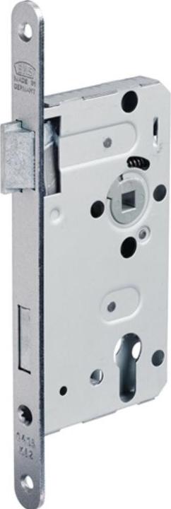 Actual product image BKS Room door mortice lock 0415 PZW 18/ 55/72/8 mm DIN left silver rounded class 2 Zinc pressure g... (Mortise lock)