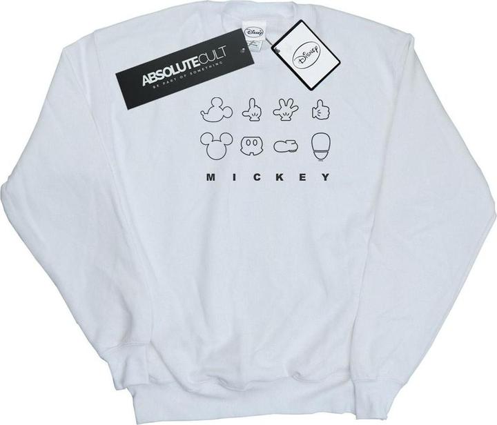 Immagine prodotto Disney Mickey Mouse Deconstructed Felpa Donna (S)
