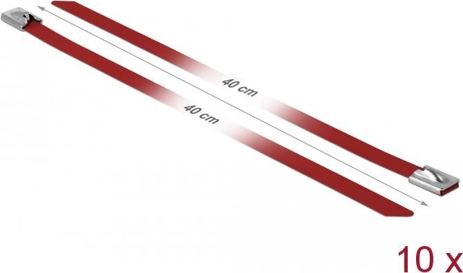 Produktbild Delock Edelstahlkabelbinder 400x7,9 10 Stk. (Metallkabelbinder, 400 mm, 10 Stk.)
