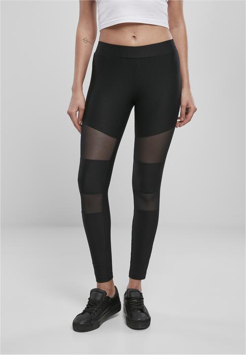 Immagine prodotto Urban Classics Leggings a costine Tech Mesh da donna (M)