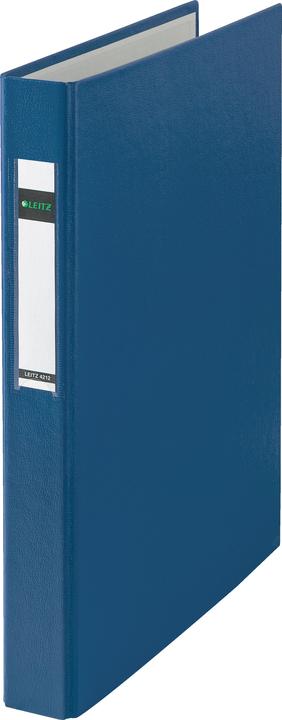 Leitz Standard ring binder, DIN A4 extra wide, blue, 4 D-ring mechanism, spine width: 41 mm, ring through (A4, 41 mm, 1 Piece)