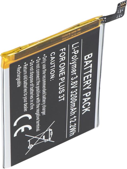 Produktbild AccuCell Akku ONEPLUS 3T Akku BLP633, 3T Dual SIM, A3010, Rain