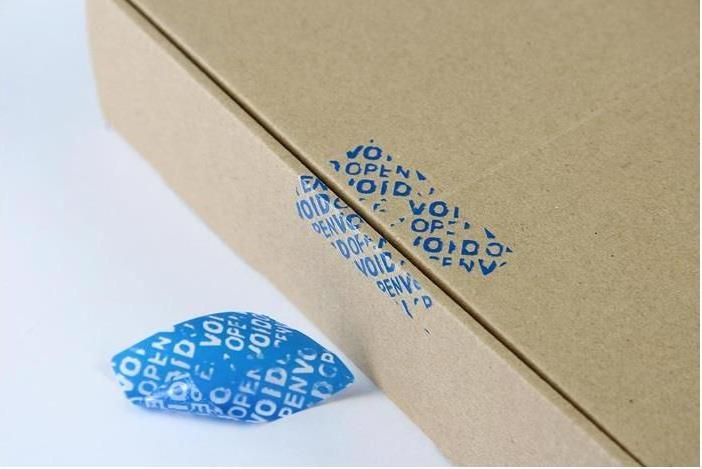Produktbild Transpak Sicherheitsetiketten Masse 50x32mm blau blau