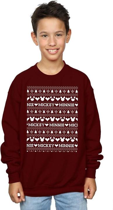 Immagine prodotto Disney Mickey And Minnie Christmas Fair Isle Felpa Ragazzi (128)