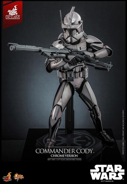 Produktbild Hot Toys Star Wars Movie Masterpiece Actionfigur 1/6 Commander Cody (Chrome Version) Exclusive 30 cm