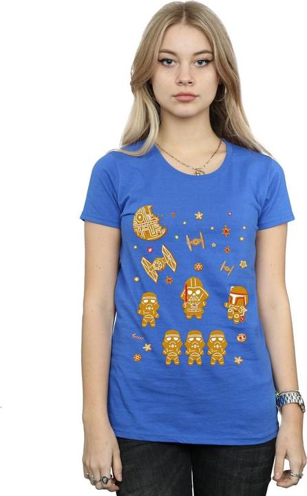 Actual product image Star Wars Womens/Ladies Gingerbread Empire Cotton T-Shirt (M)