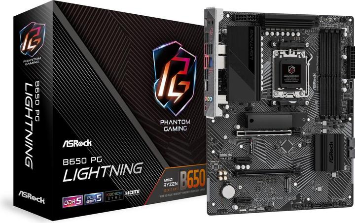 Productafbeelding AsRock B650 PG Lightning (AM5, AMD B650, ATX)
