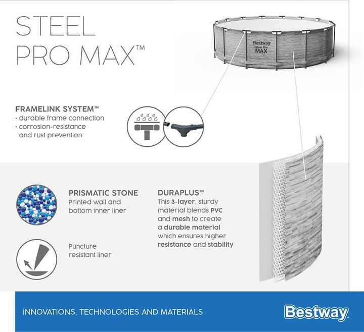 Image du produit Bestway Steel Pro Max Pool Set (Ø 549 x 122 cm)