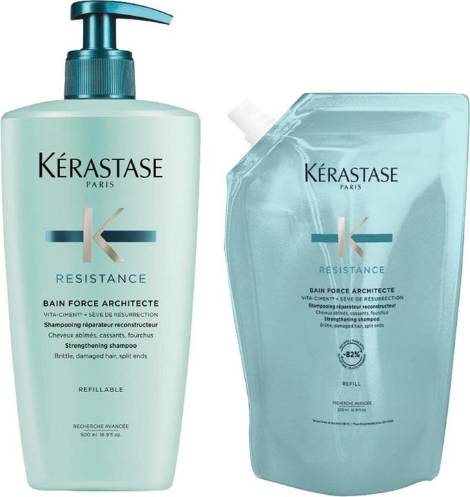 Produktbild Kérastase Resistance Nachfüllset (1000 ml, Flüssiges Shampoo)
