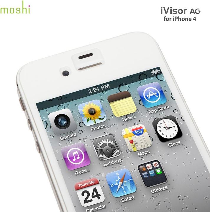 Produktbild Moshi iVisor AG Screen Protector for iPhone 4/4S (1 Stück, Apple iPhone 4s)