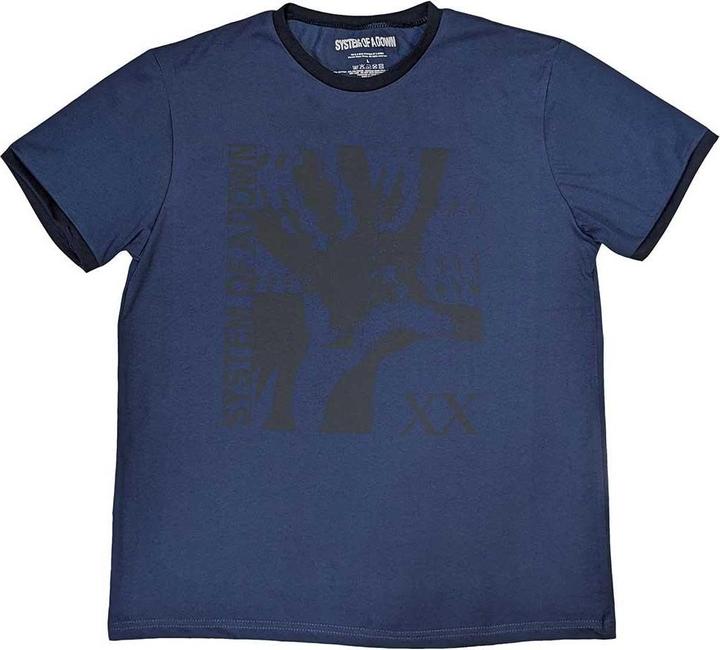 Actual product image System Of A Down Unisex Adult Intoxicated Ringer Cotton T-Shirt (XL)