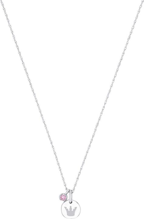 Prinzessin Lillifee Halsschmuck für Mädchen, 925 Sterling Silber, Zirkonia synth. | Krone (Silber 925)