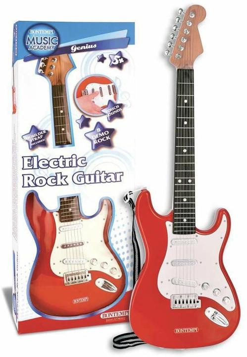 Produktbild Bontempi E-Gitarre Rot mit Gitarrengurt
