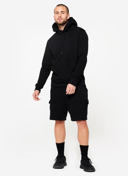 Actual product image Domyos Hoodie men's warm cotton fabric - black (S)