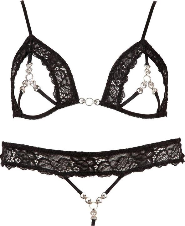 Actual product image Abierta Fina Jewelry bra and thong (L)