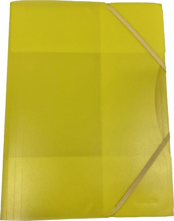 Produktbild Folia Sammelmappe Polypropylen A4 transparent mit Gummizug gelb (A4, 1 x)
