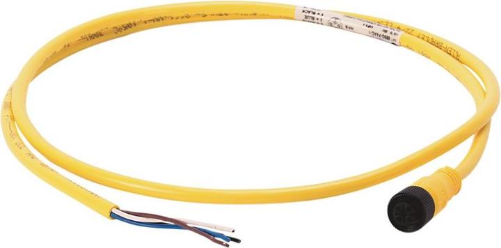 Produktbild Allen Bradley Kabelsatz, M12-Buchse - Offene Enden, 4 Leiter, 10m, Gelb