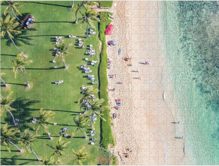 Produktbild Abrams & Chronicle 64691 - The Hawaii Beach - 2-seitiges Puzzle, 500 Teile (500 Teile)