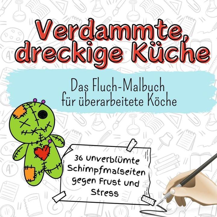 Actual product image Flip flop Verdammte, dreckige Küche - 36 unverblümte Schimpfmalseiten gegen Frust und Stress