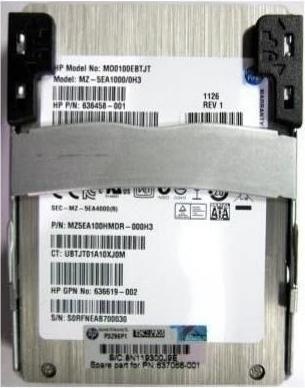 Actual product image HPE SSD 100 GB 2.5 INCH SATA (100 GB, 2.5")