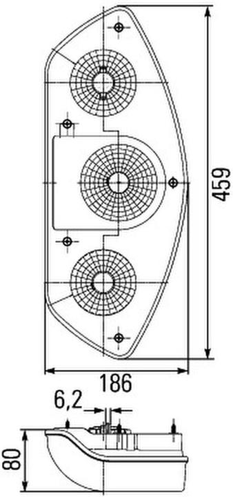 Actual product image Hella 10 Rear lights left bulb technology Installation 2SK 343 440-037